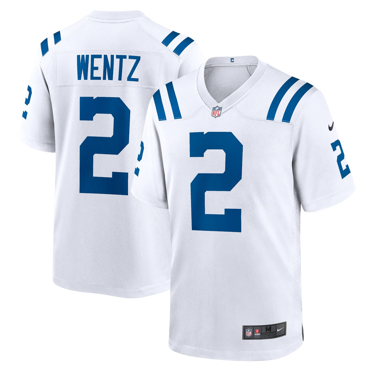 Carson Wentz Indianapolis Colts Nike Game Jersey - White football jersey product view 1