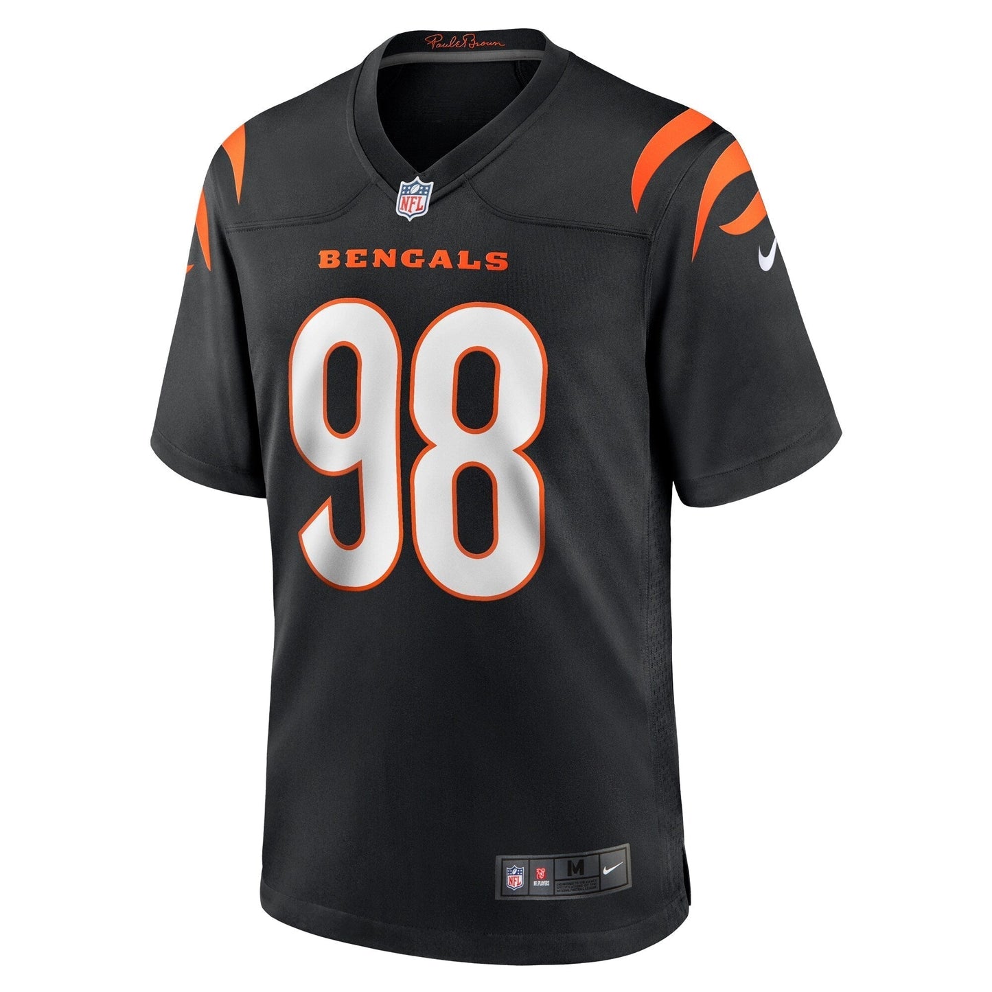 Sheldon Rankins Cincinnati Bengals Nike Game Jersey - Black football jersey product view 2