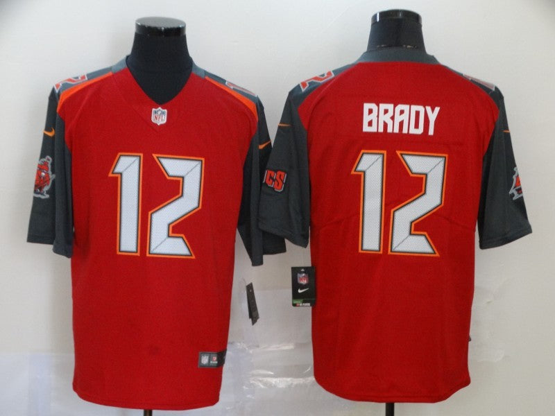 Men's Tampa Bay Buccaneers Tom Brady #12 Red Game Jersey1 football jersey product view 1