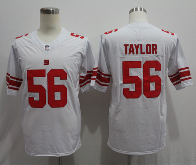Men's New York Giants Lawrence Taylor #56 White Fashion Game Jersey1 football jersey product view 1