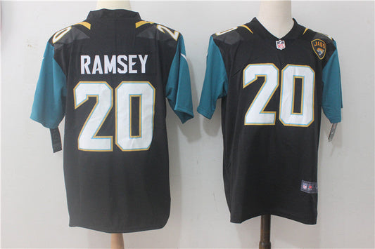 Men's Jacksonville Jaguars Jalen Ramsey #20 Black Alternate Player Game Jersey1 football jersey product view 1