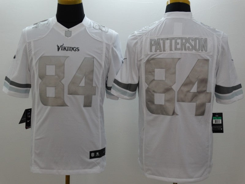 Men's Minnesota Vikings Cordarrelle Patterson #84 White Game Jersey1 football jersey product view 1