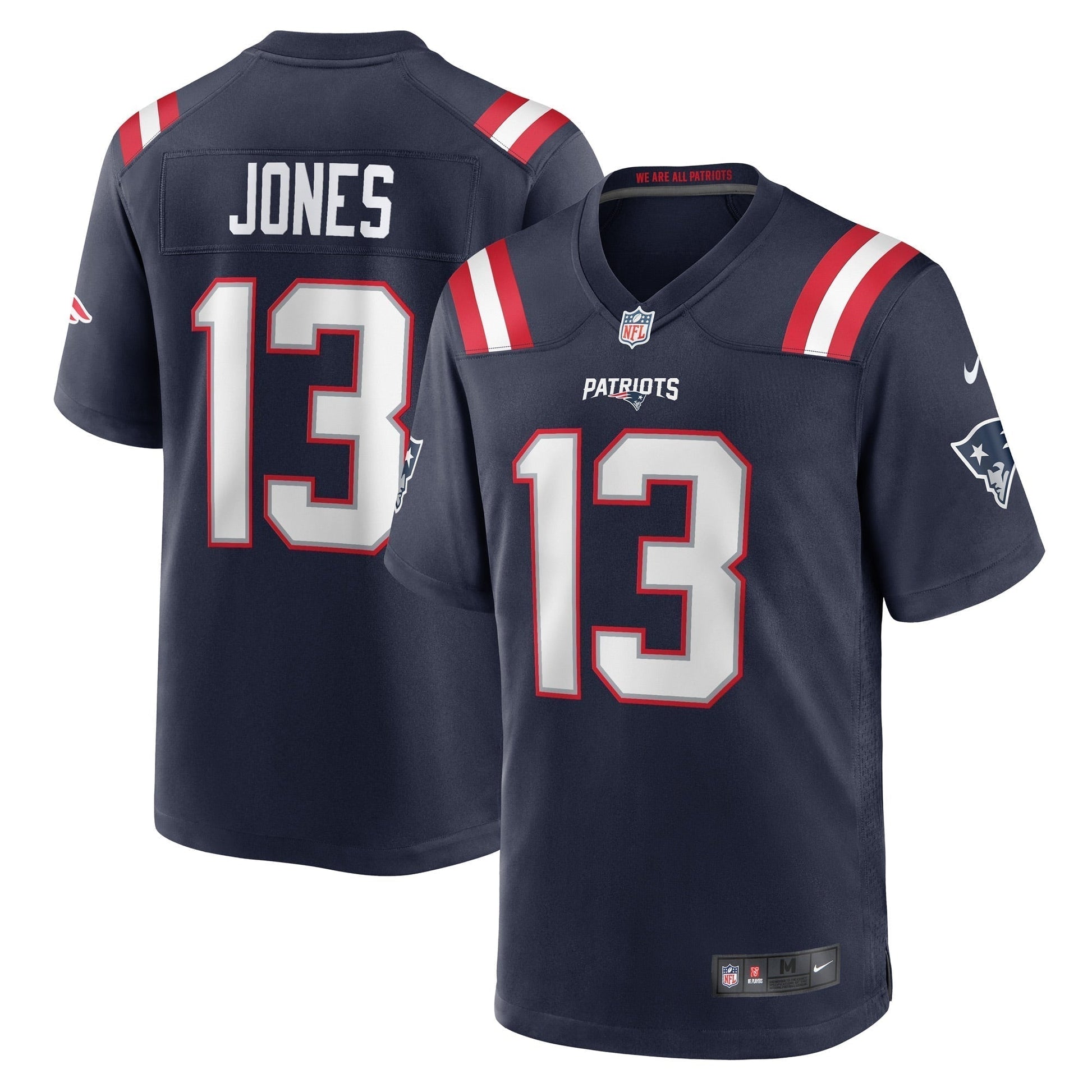 Jack Jones New England Patriots Nike Game Jersey - Navy football jersey product view 1