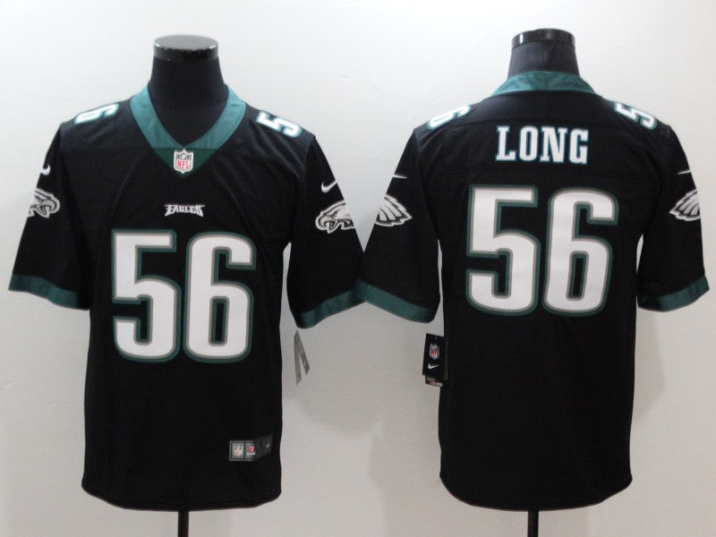 Men's Philadelphia Eagles Chris Long #56 Black Game Jersey1 football jersey product view 1