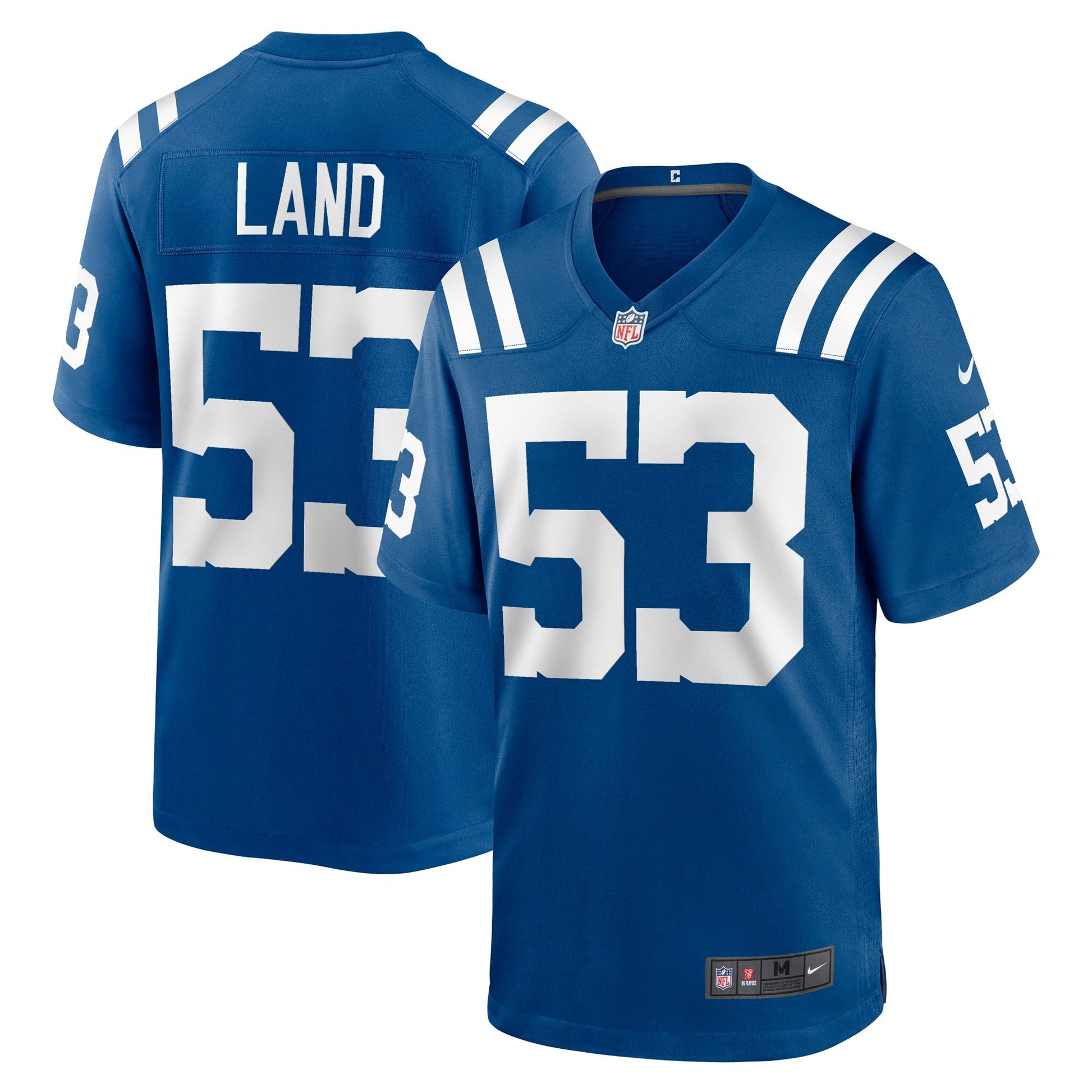 Isaiah Land Indianapolis Colts Nike Team Game Jersey - Royal football jersey product view 1