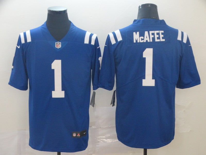 Men's Indianapolis Colts Mcafee Blue Player Game Jersey1 football jersey product view 1