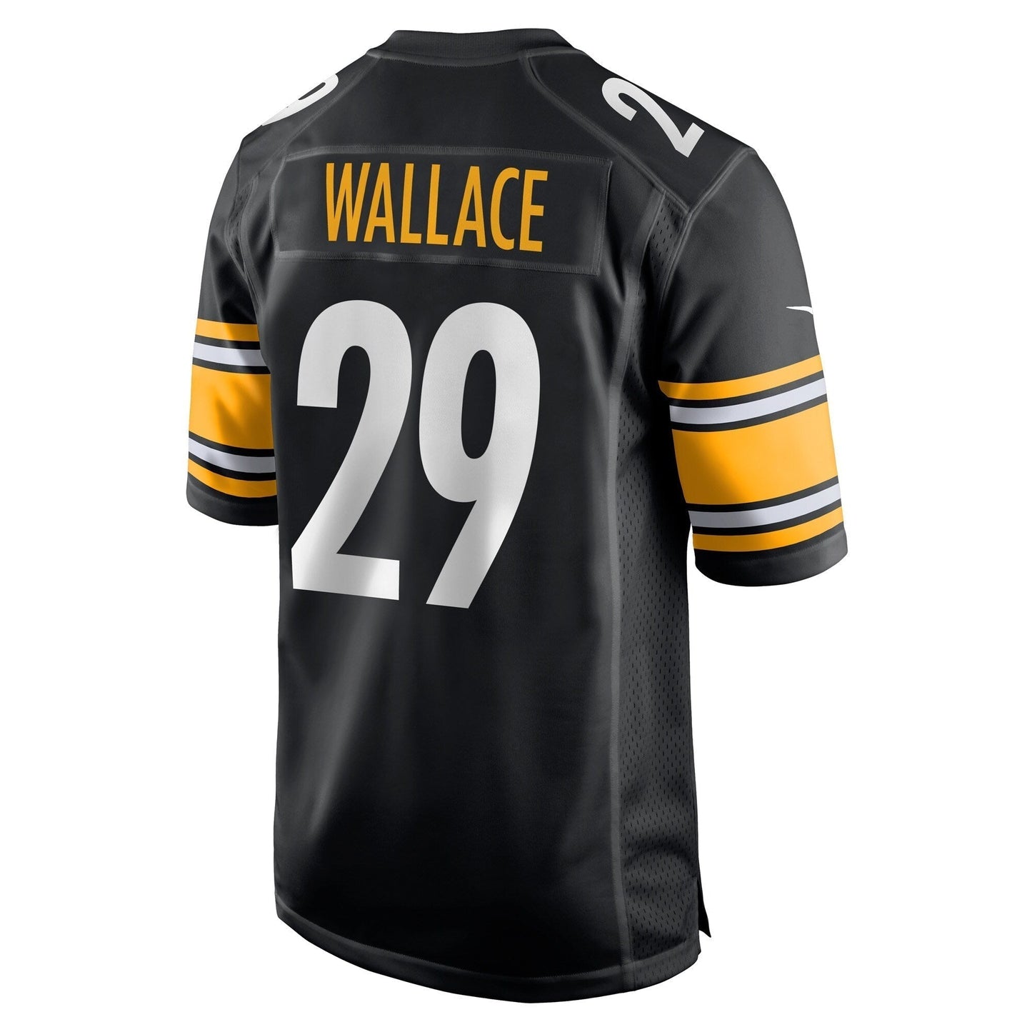 Levi Wallace Pittsburgh Steelers Nike Game Jersey - Black football jersey product view 3