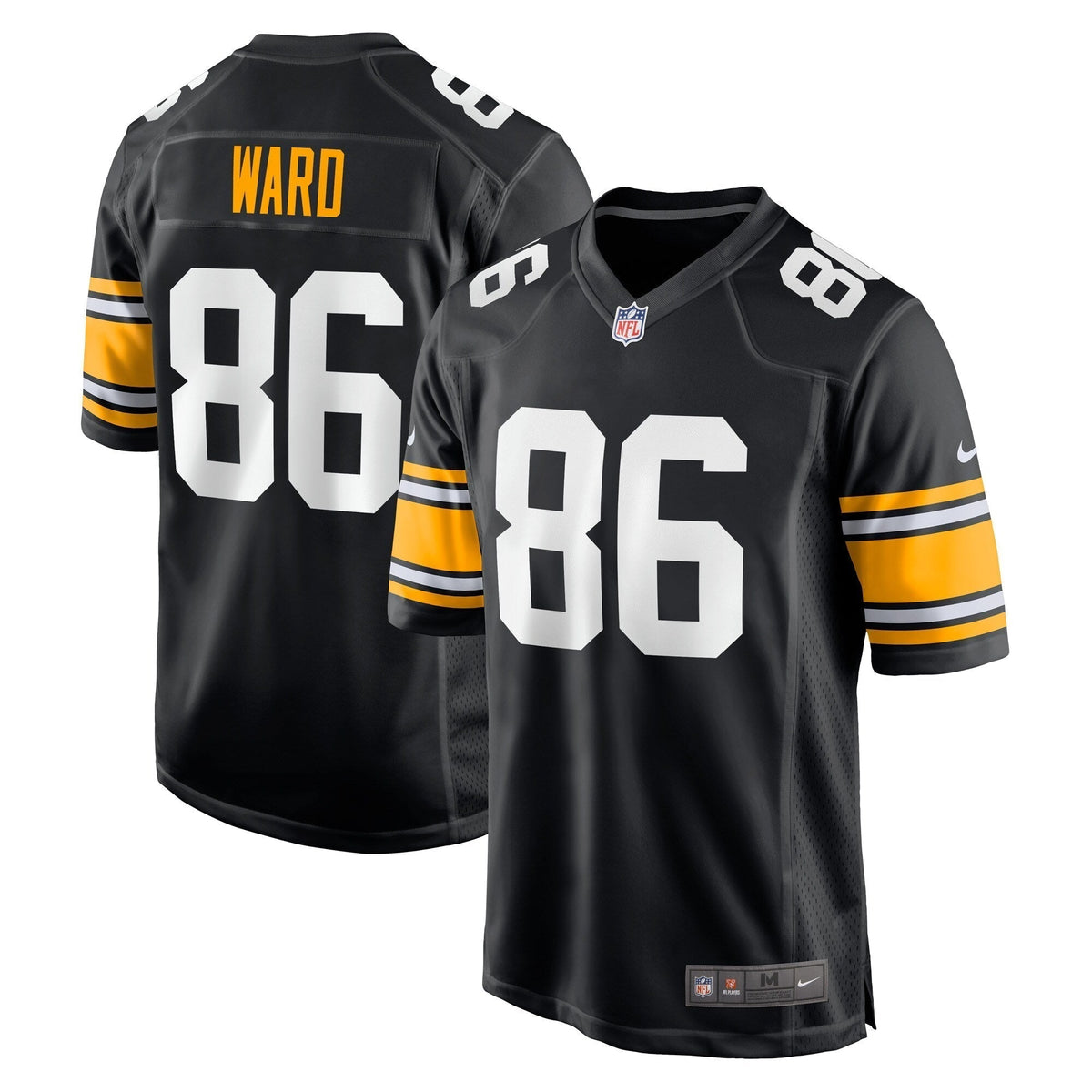 Hines Ward Pittsburgh Steelers Nike Retired Jersey - Black football jersey product view 1