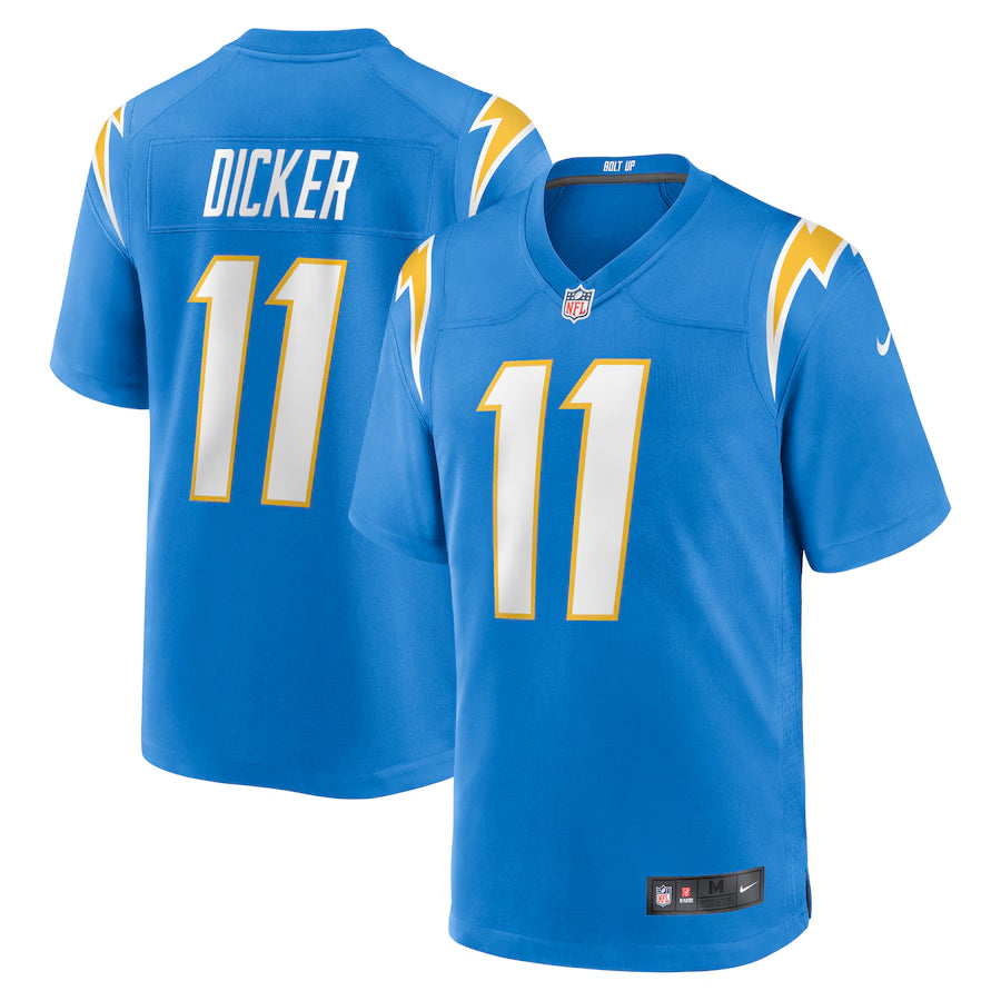 Los Angeles Chargers Cameron Dicker Nike Powder Blue Game Jersey football jersey product view 1