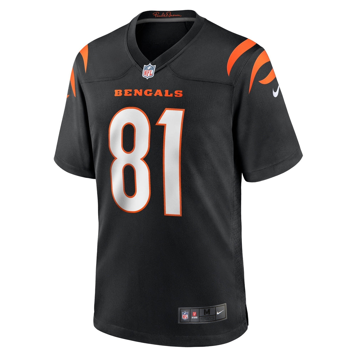 Irv Smith Jr. Cincinnati Bengals Nike Game Jersey - Black football jersey product view 2