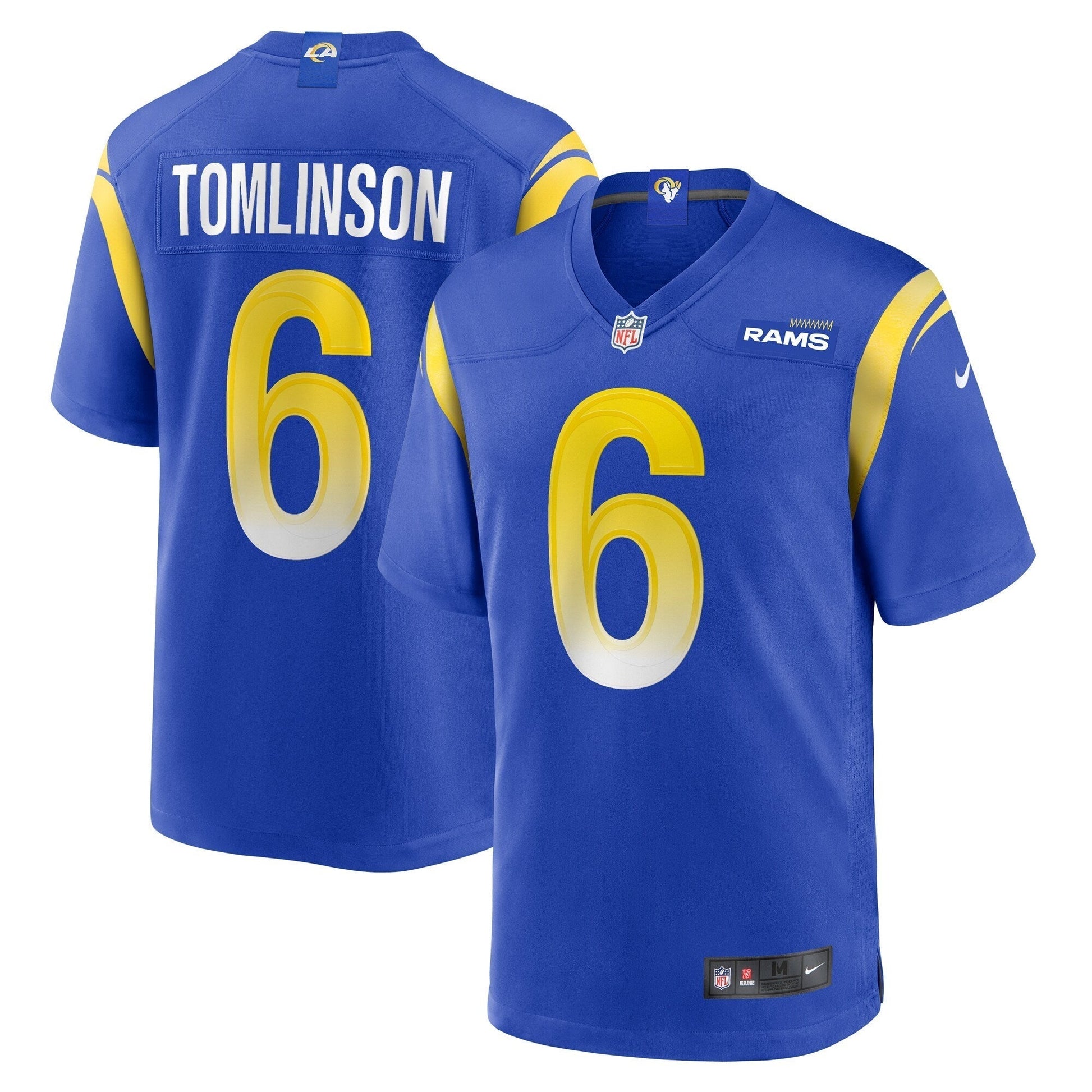 Tre'Vius Hodges-Tomlinson Los Angeles Rams Nike Team Game Jersey - Royal football jersey product view 1