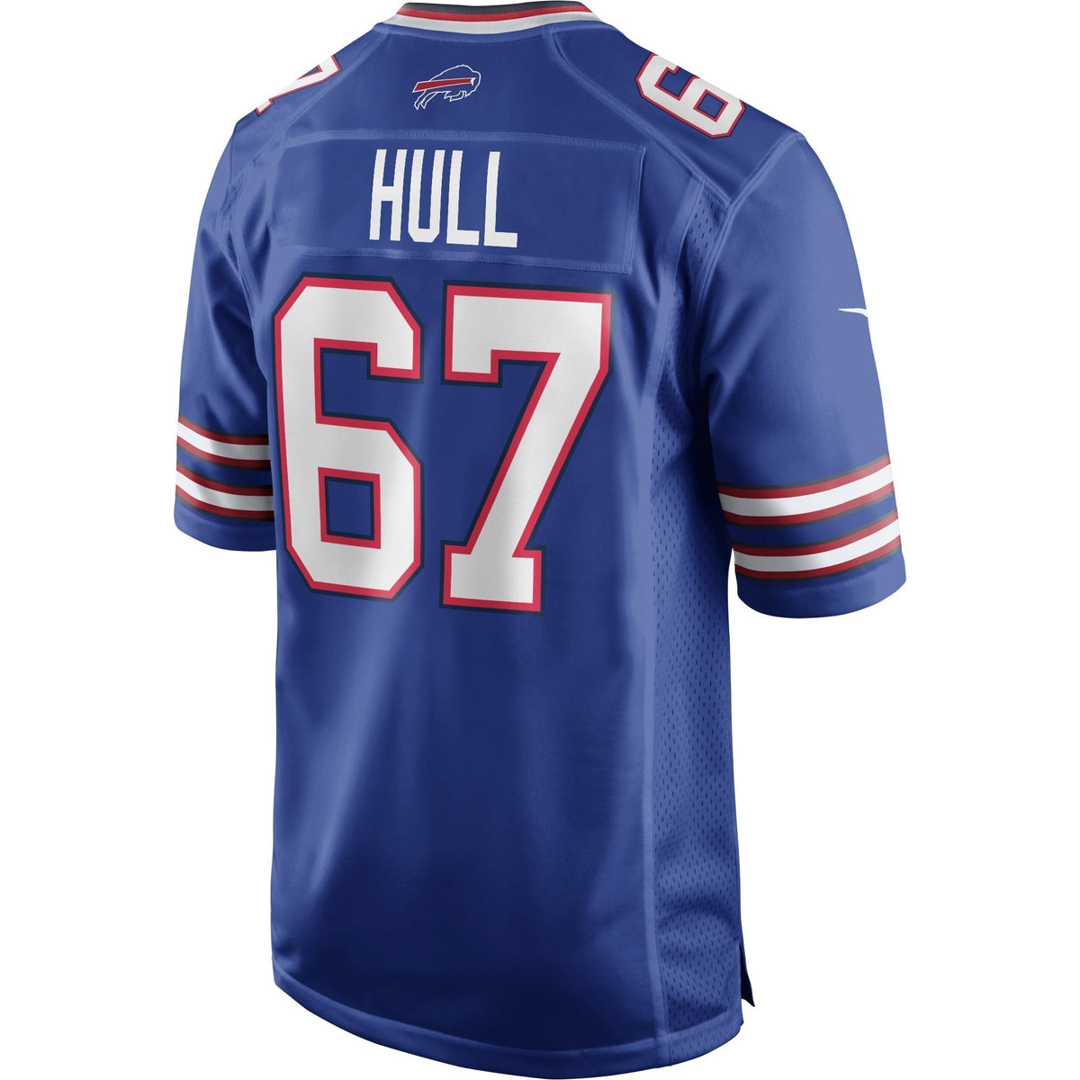 Kent Hull Buffalo Bills Nike Game Retired Jersey - Royal football jersey product view 3