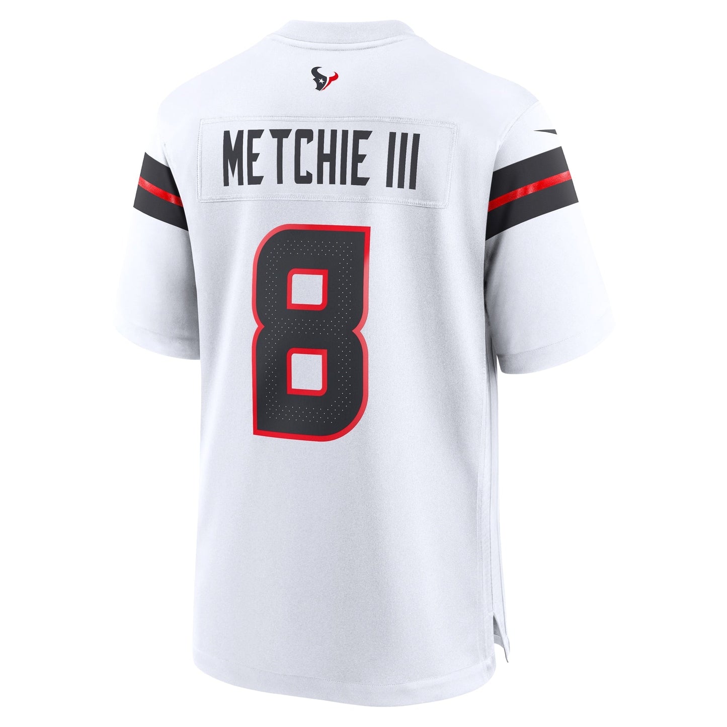 John Metchie III Houston Texans Nike Game Jersey - White football jersey product view 3