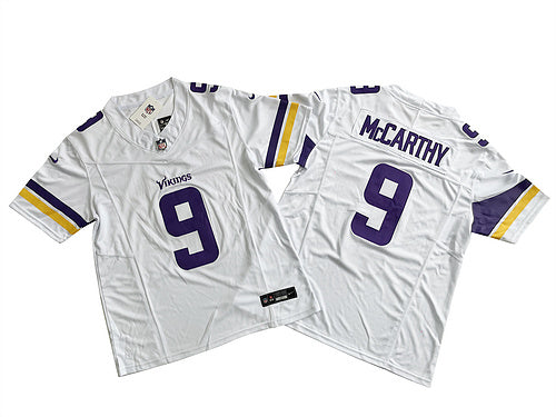 J.J. McCarthy #9 Minnesota Vikings Nike Game Jersey - White football jersey product view 1