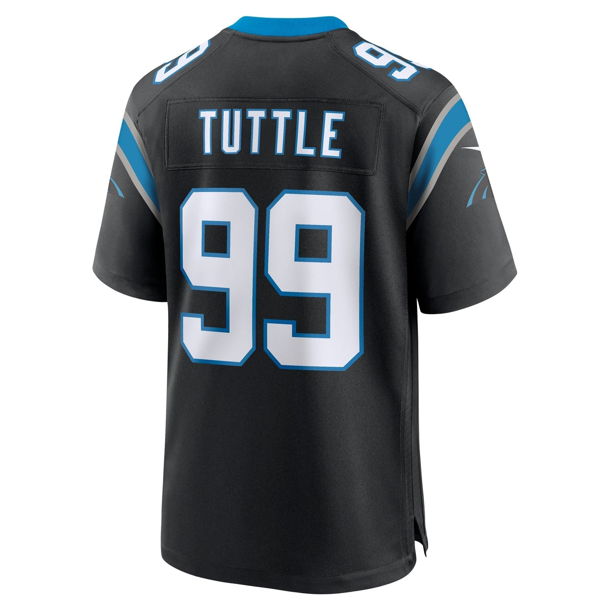 Shy Tuttle Carolina Panthers Nike Game Jersey - Black football jersey product view 3