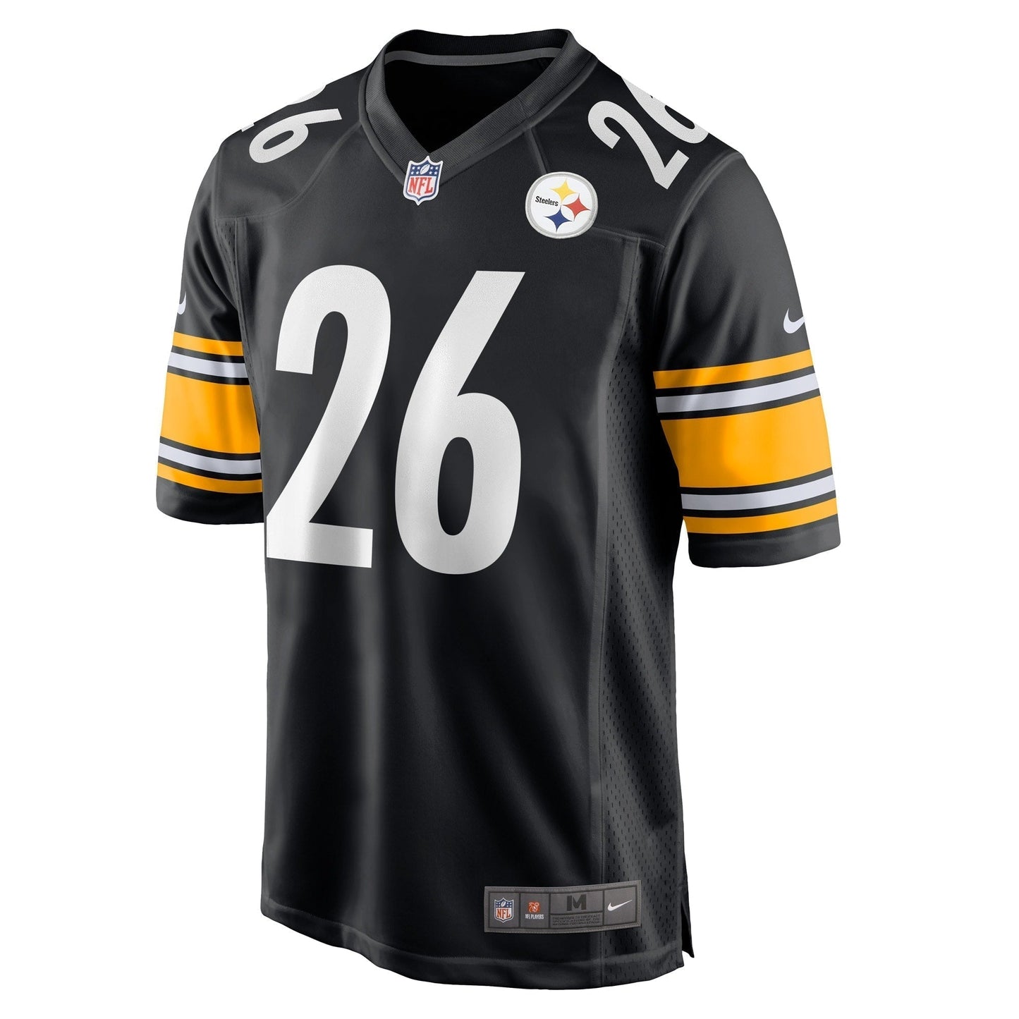 Anthony McFarland Jr. Pittsburgh Steelers Nike Game Jersey - Black football jersey product view 2