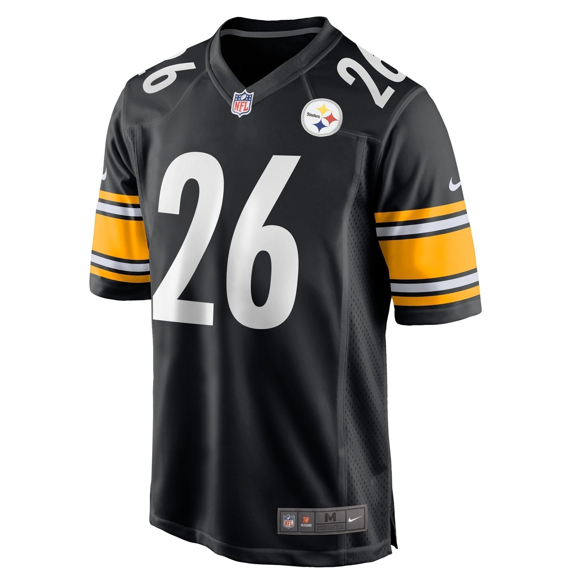 Anthony McFarland Jr. Pittsburgh Steelers Nike Game Jersey - Black football jersey product view 2