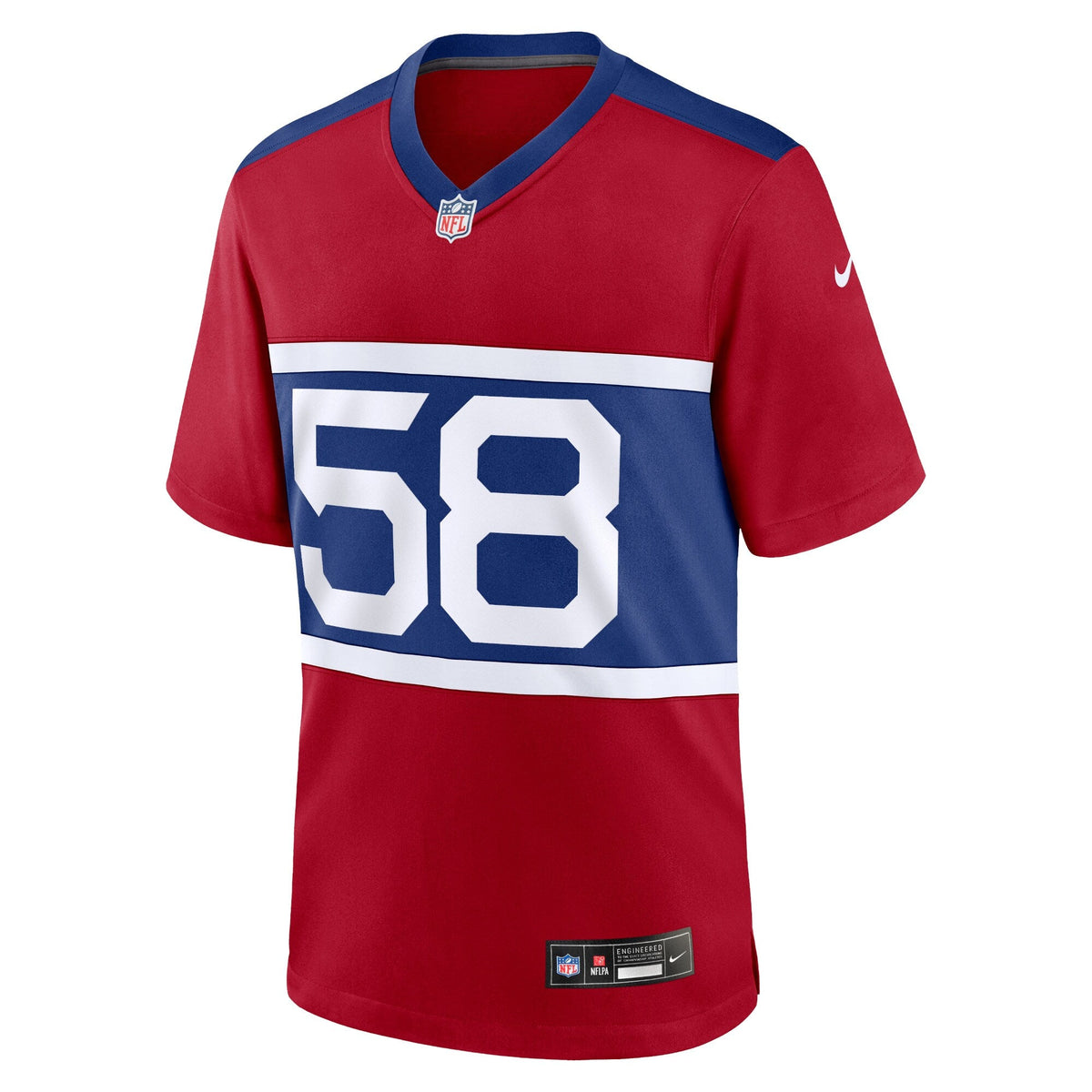 Bobby Okereke New York Giants Nike Alternate Game Jersey - Century Red football jersey product view 2