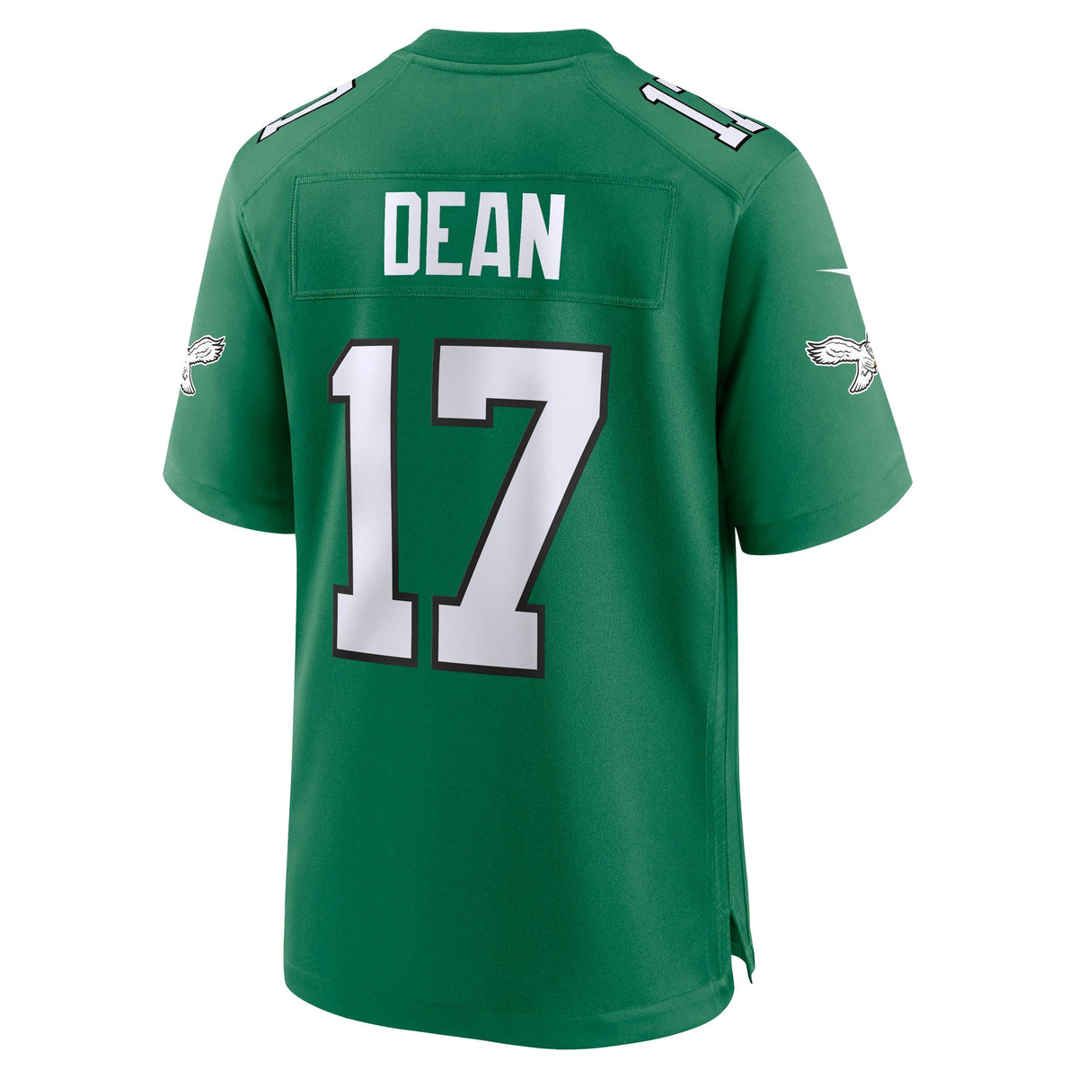 Nakobe Dean Philadelphia Eagles Nike Alternate Game Jersey - Kelly Green football jersey product view 3