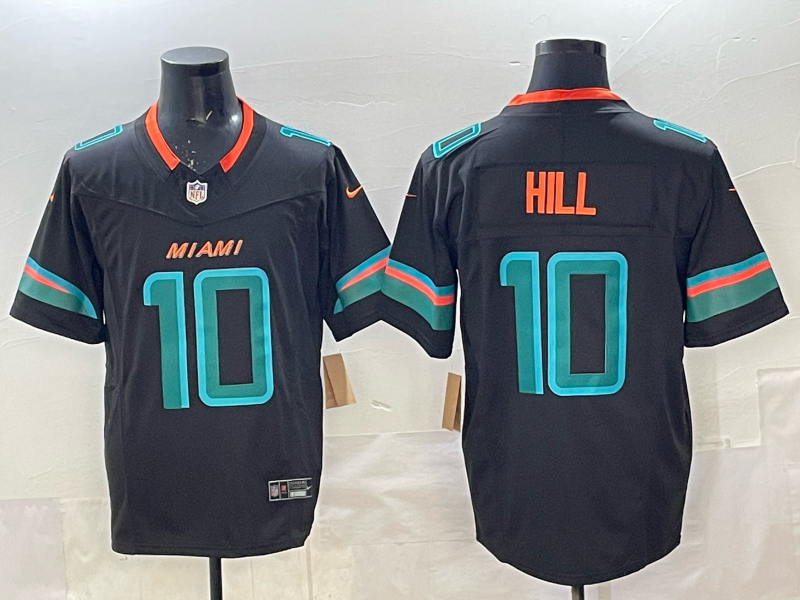 Men's Miami Dolphins Tyreek Hill #10 Pitch Blue 2025 Rivalries Collection Limited Jersey football jersey product view 1