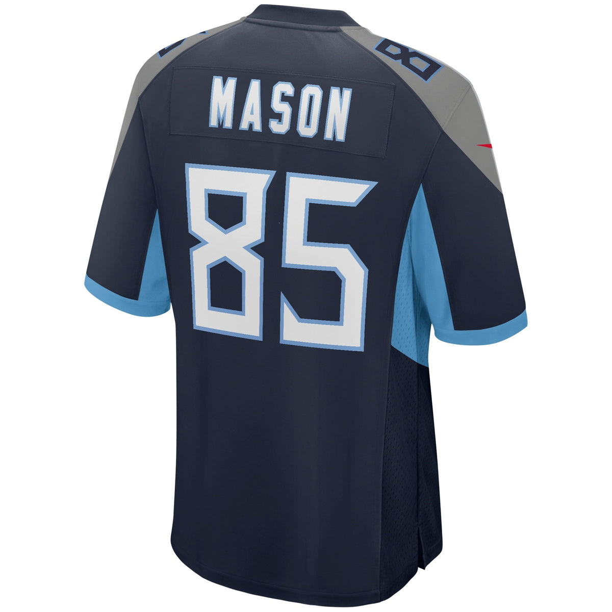 Derrick Mason Tennessee Titans Nike Game Retired Jersey - Navy football jersey product view 3