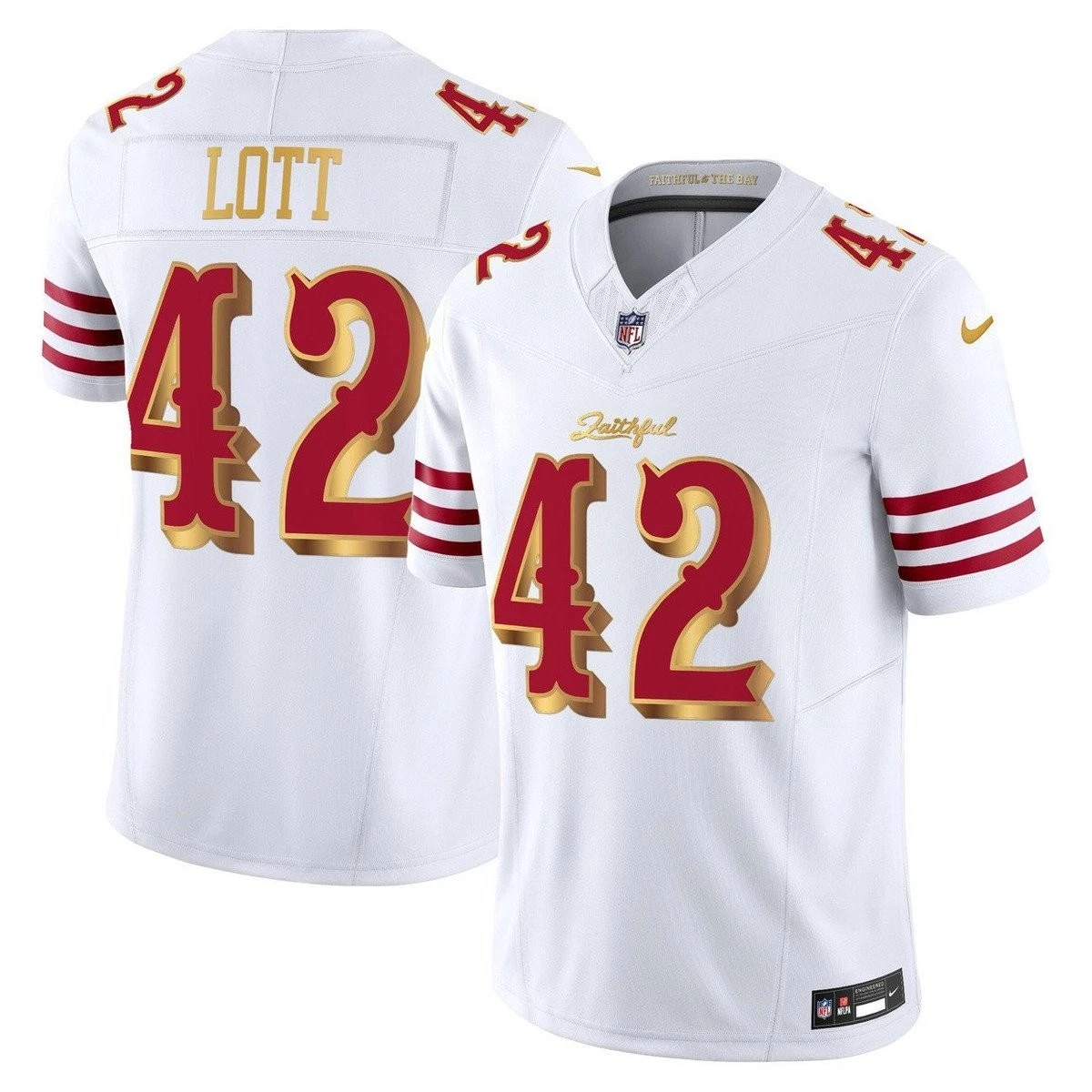 Men's Ronnie Lott San Francisco 49ers 2025 Rivalries Collection F.U.S.E. Limited White Jersey football jersey product view 1