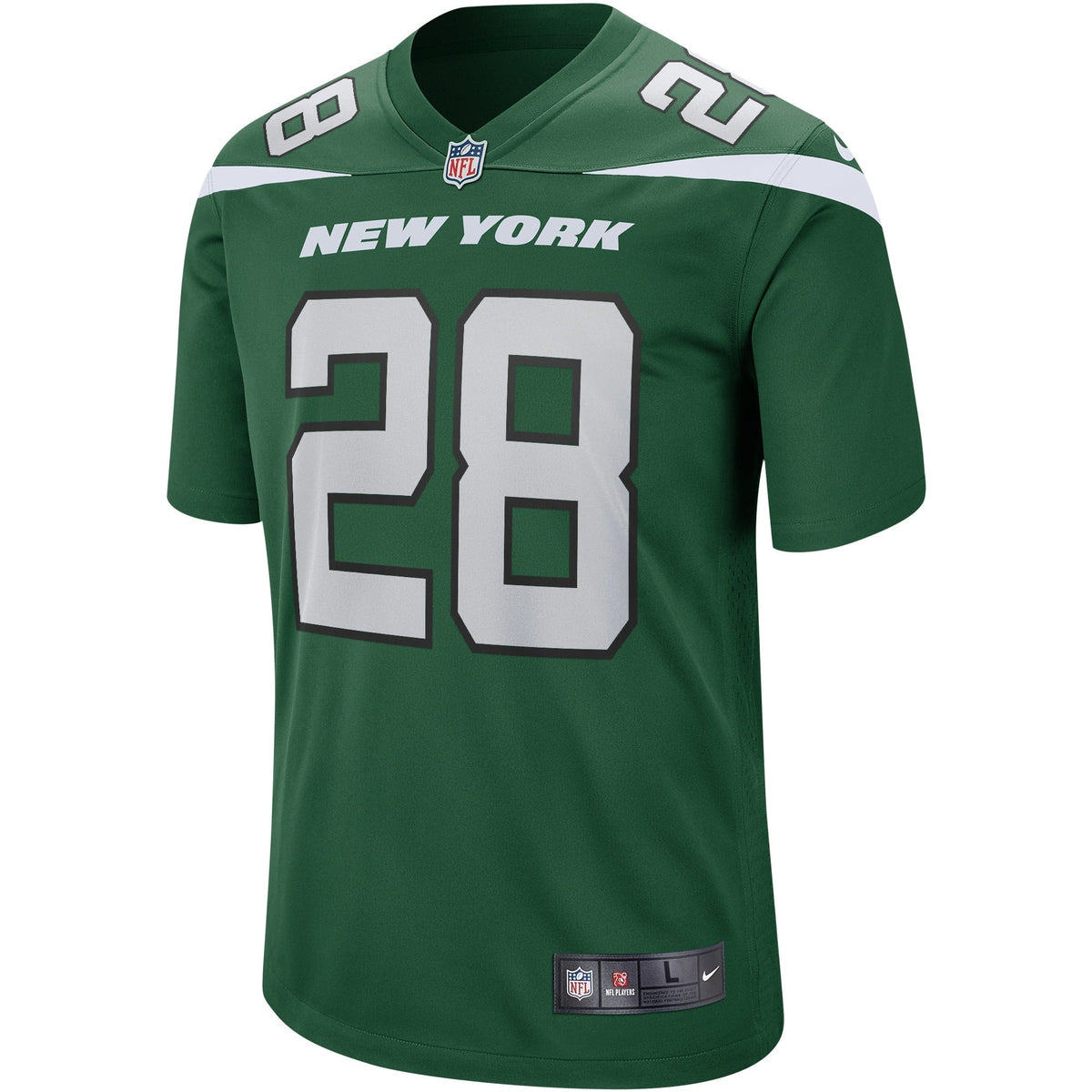 Curtis Martin New York Jets Nike Game Retired Jersey - Gotham Green football jersey product view 2