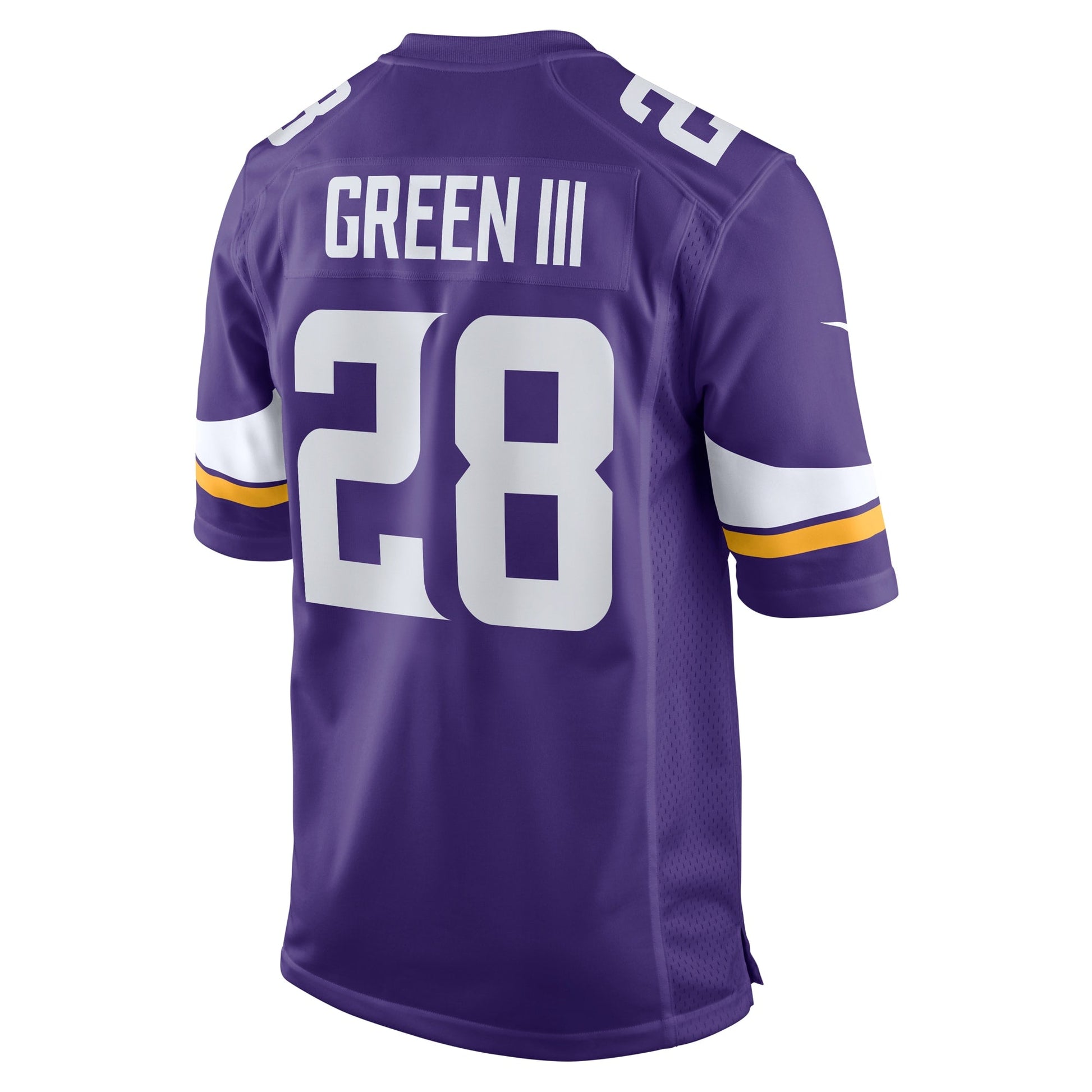 A.J. Green III Minnesota Vikings Nike Team Game Jersey - Purple football jersey product view 3
