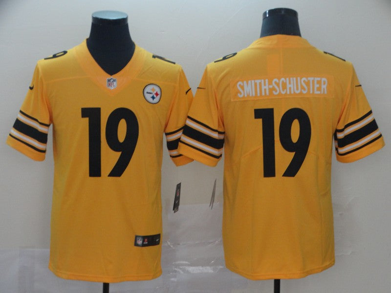 Men's Pittsburgh Steelers JuJu Smith-Schuster #19 Gold Inverted Team Game Jersey1 football jersey product view 1