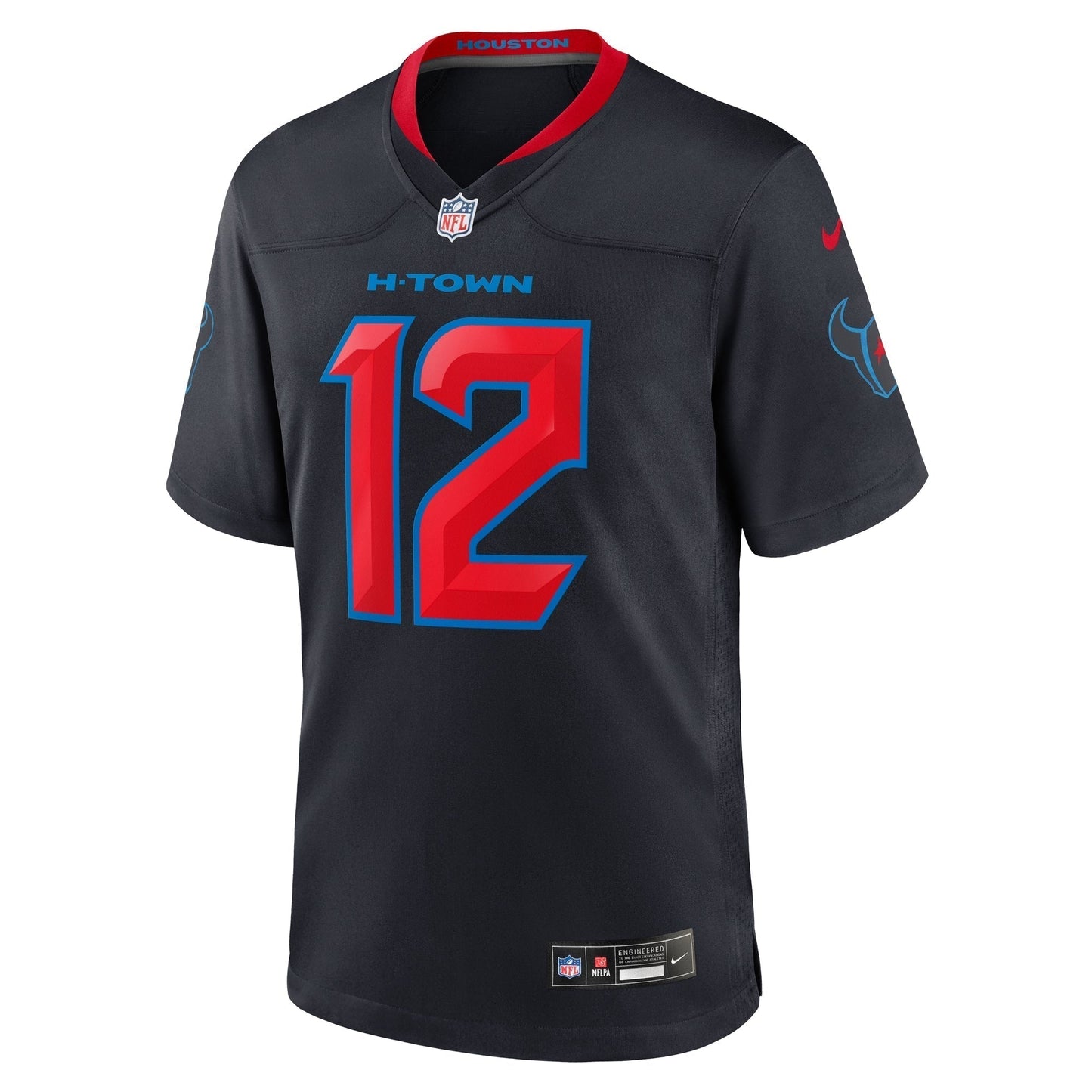 Nico Collins Houston Texans Nike 2nd Alternate Game Jersey - Navy football jersey product view 2