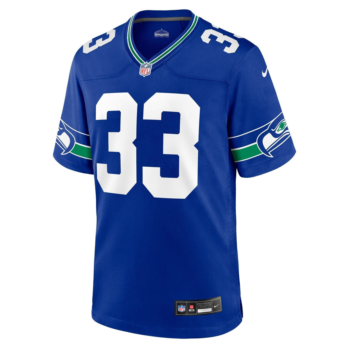 Jamal Adams Seattle Seahawks Nike Throwback Game Jersey - Royal football jersey product view 2