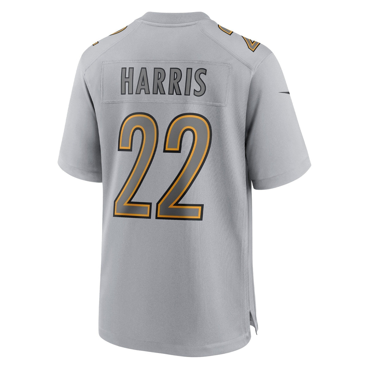 Najee Harris Pittsburgh Steelers Nike Atmosphere Fashion Game Jersey - Gray football jersey product view 3
