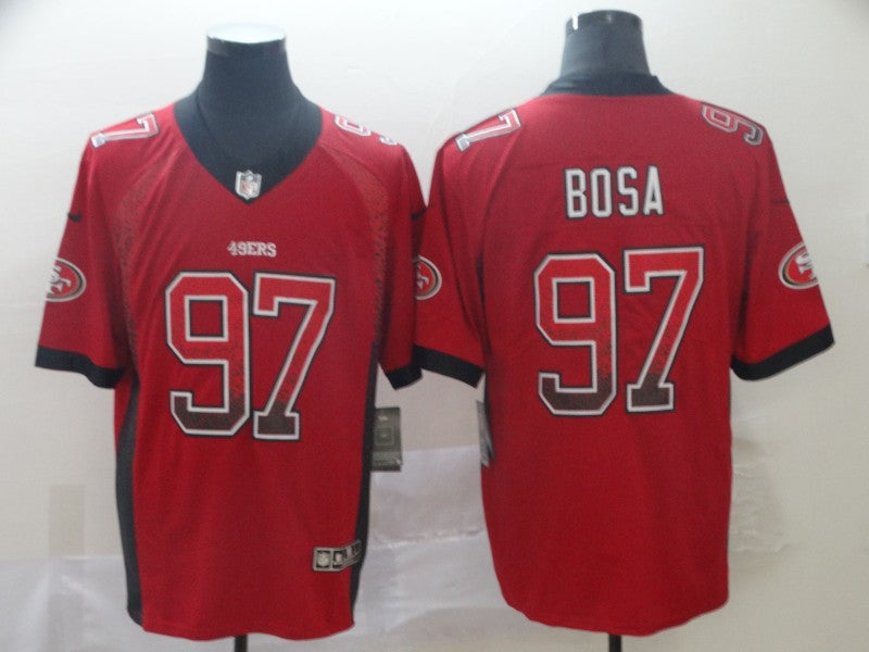 Men's San Francisco 49ers Nick Bosa #97 Red Game Jersey1 football jersey product view 1