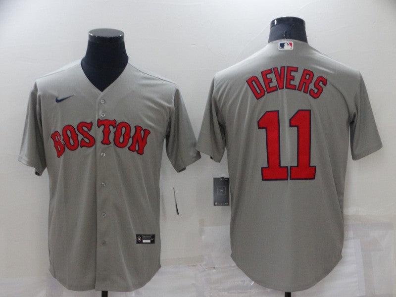 Men's Boston Red Sox Rafael Devers #11 Gray Replica Baseball Jersey1 baseball jersey product view 1