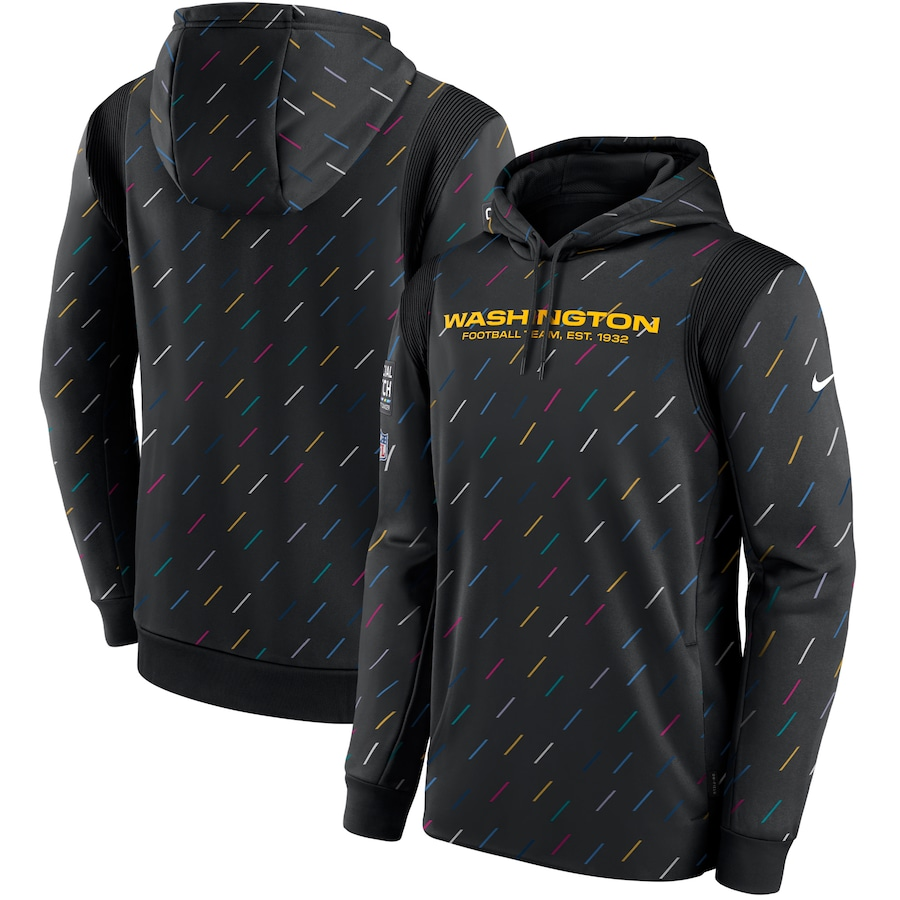 Men's Washington Commanders NFL 2021 Salute to Service Hoodie1 Black football jersey product view 1