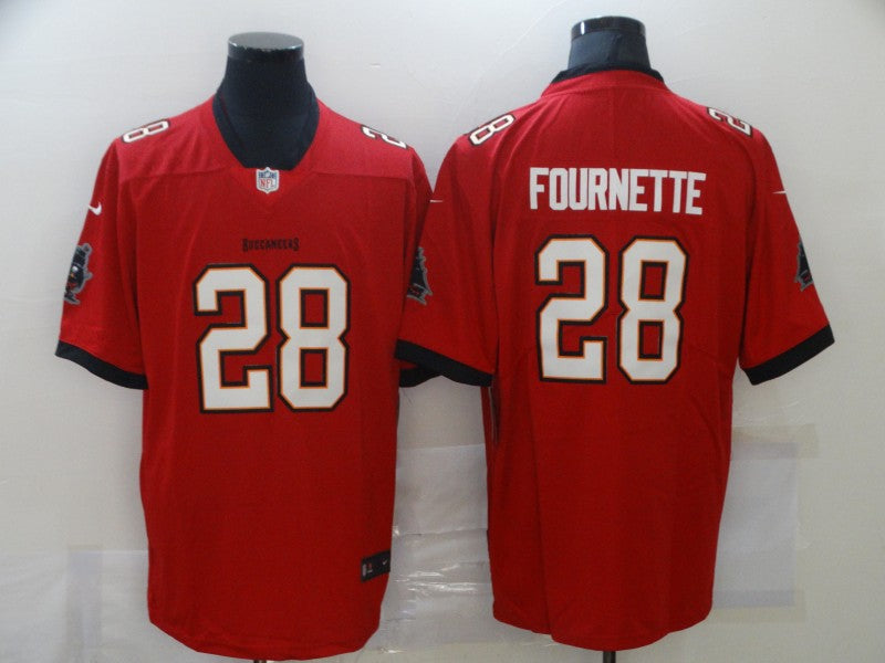 Men's Tampa Bay Buccaneers Leonard Fournette #28 Red Game Jersey1 football jersey product view 1