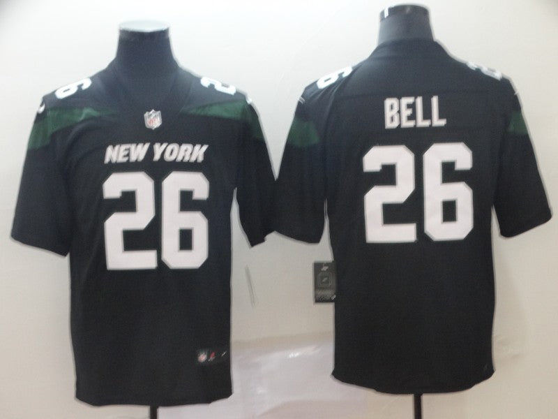 Men's New York Jets Le'Veon Bell #26 Black Game Jersey1 football jersey product view 1