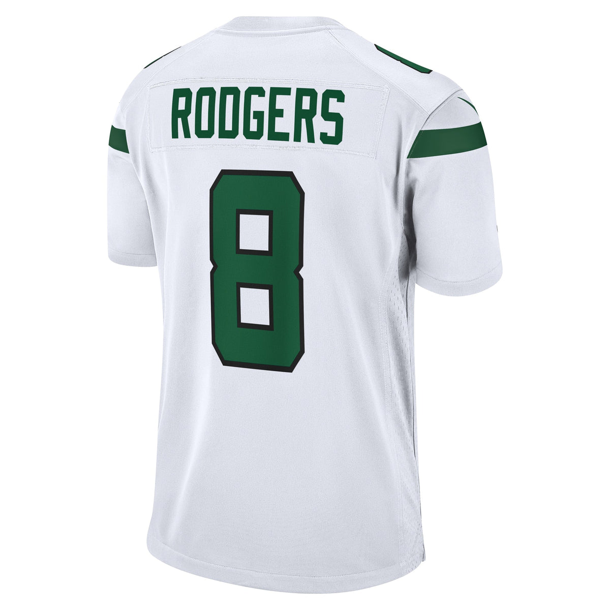 Aaron Rodgers New York Jets Nike Game Jersey - White football jersey product view 3