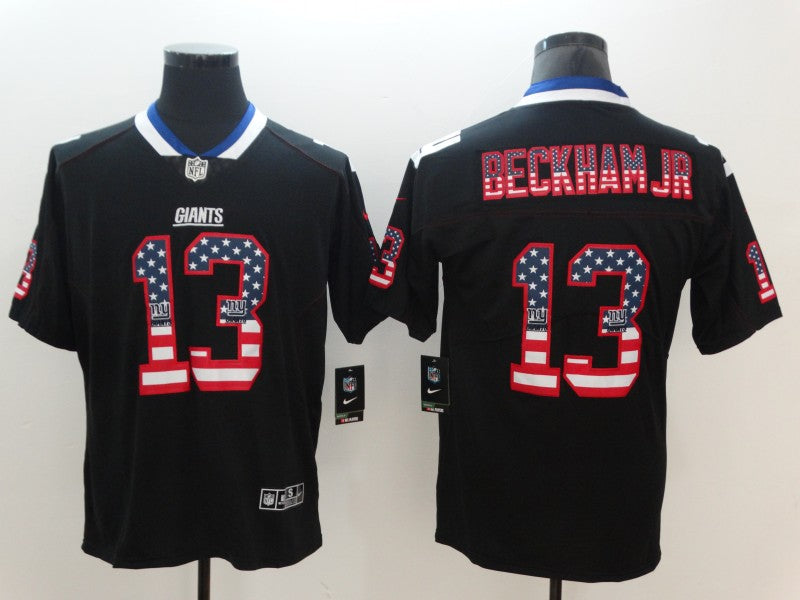 Men's New York Giants Odell Beckham Jr. #13 Black Game Player Jersey1 football jersey product view 1