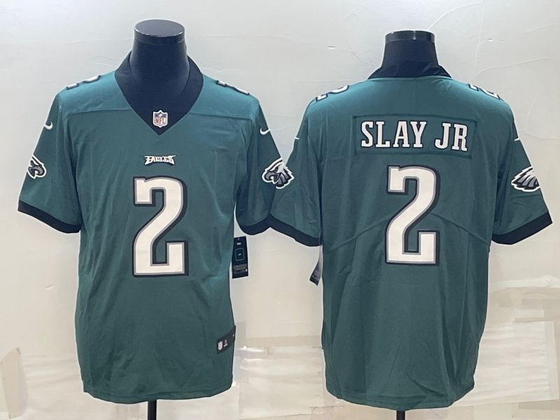 Men's Philadelphia Eagles Darius Slay Jr. #2 Midnight Green Game Jersey1 football jersey product view 1