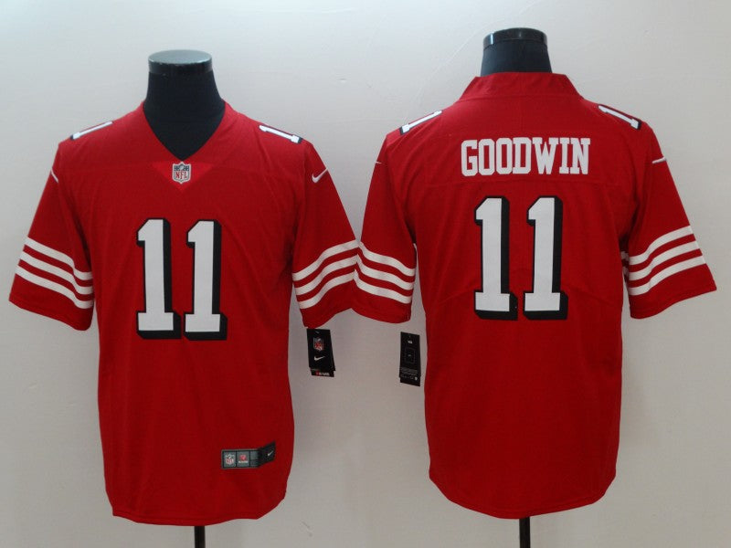 Men's San Francisco 49ers Marquise Goodwin #11 Red Game Jersey1 football jersey product view 1