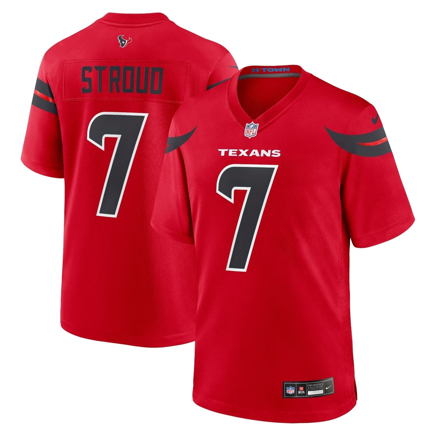 C.J. Stroud Houston Texans Nike Alternate Game Jersey - Red football jersey product view 1