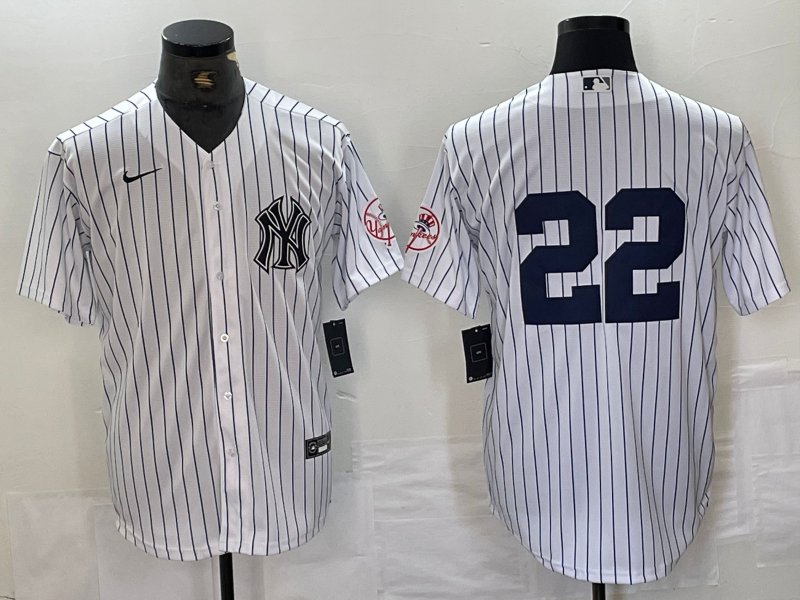 Men's New York Yankees Juan Soto #22 White Limited Name Jersey1 baseball jersey product view 1