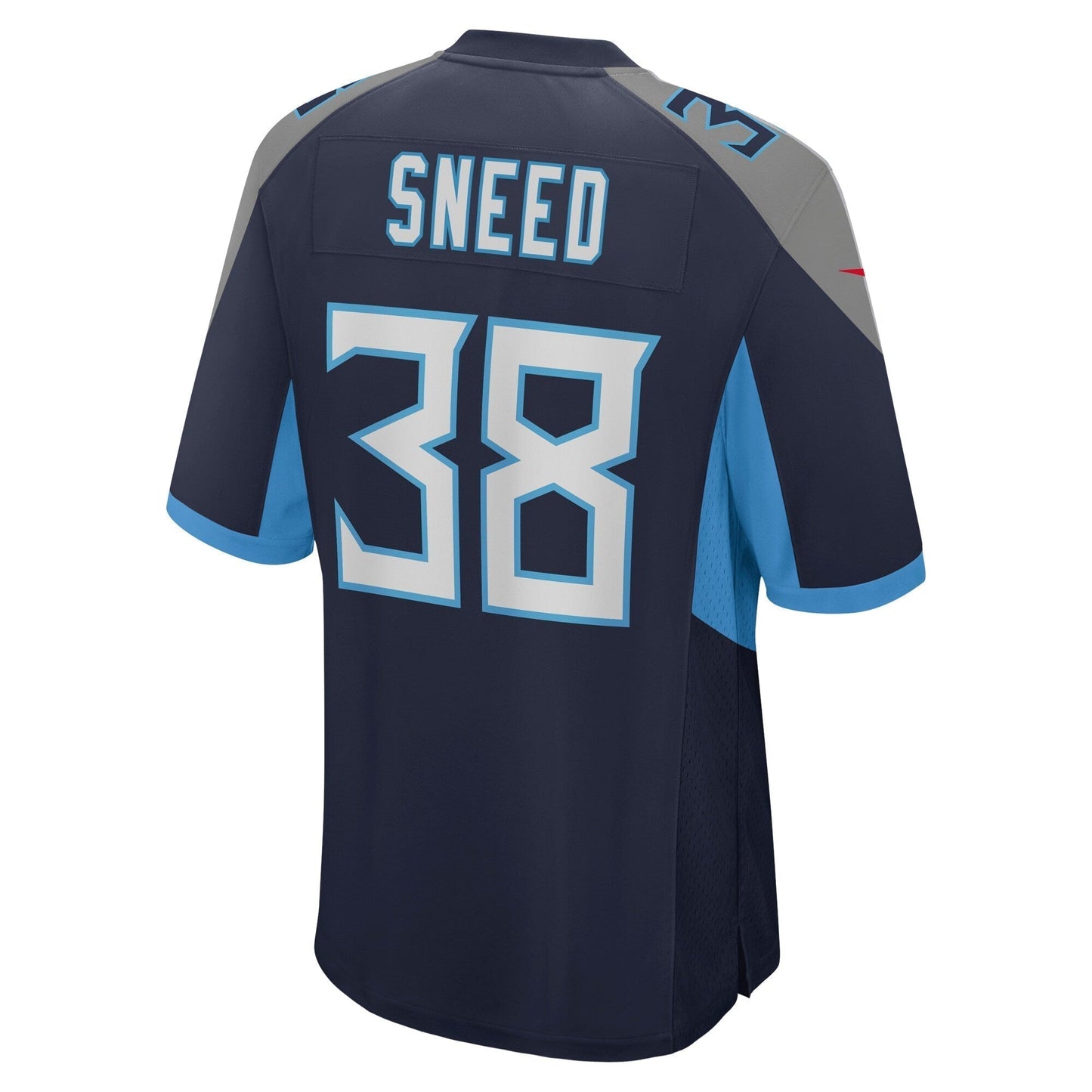 L'Jarius Sneed Tennessee Titans Nike Team Game Jersey - Navy football jersey product view 3