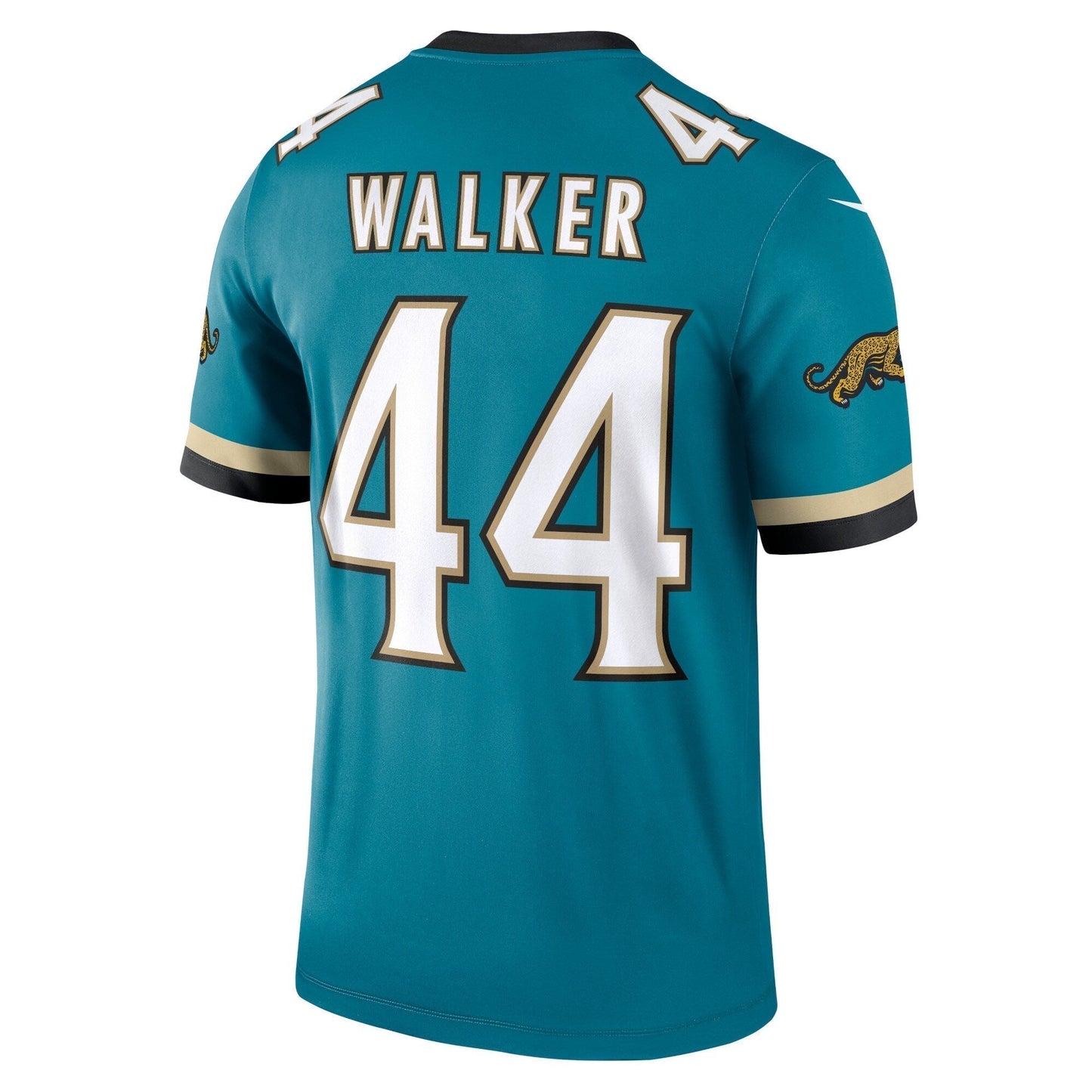 Travon Walker Jacksonville Jaguars Nike Prowler Throwback Legend Jersey - Teal football jersey product view 3