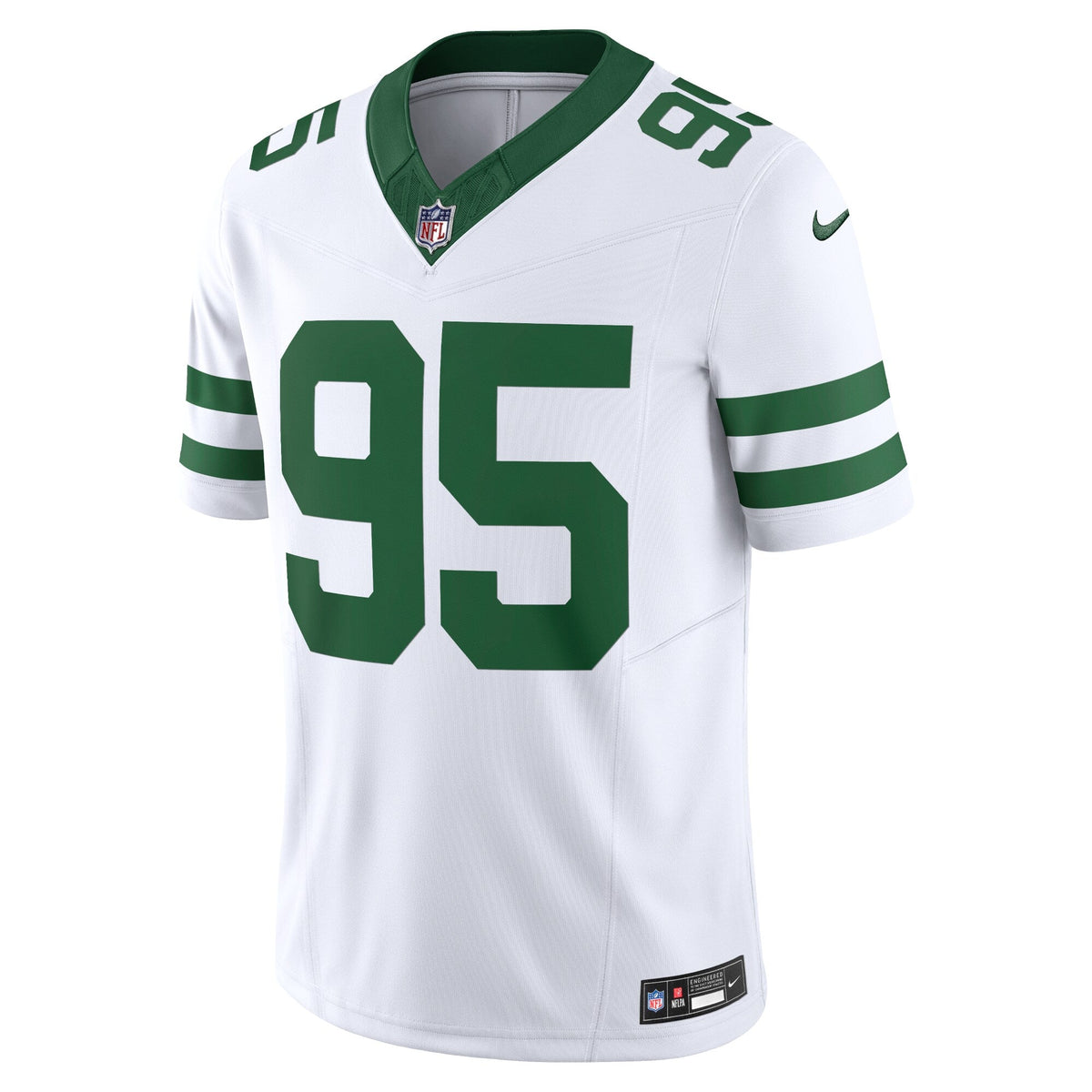 Quinnen Williams New York Jets Nike Vapor F.U.S.E. Limited Jersey - Legacy White football jersey product view 2