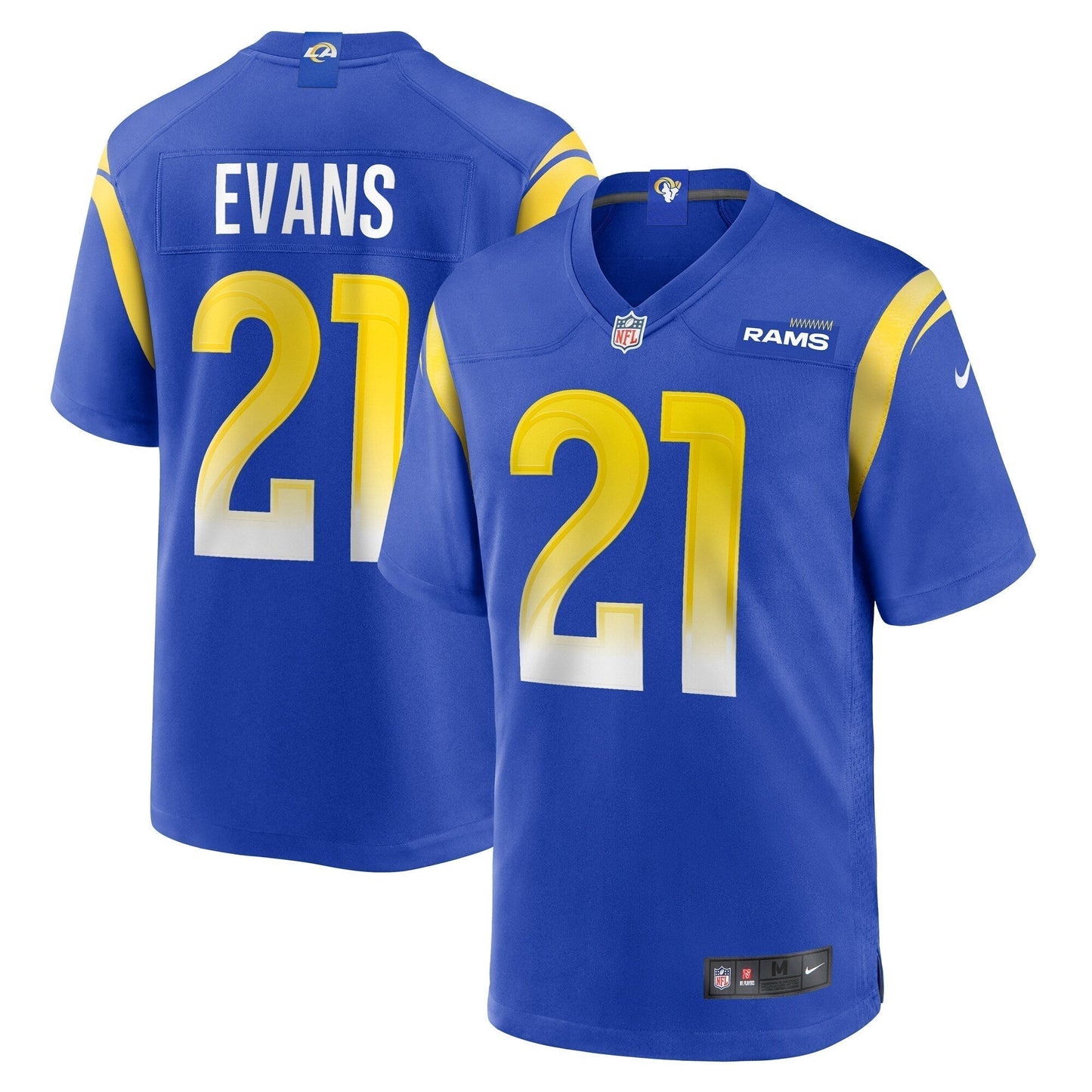 Zach Evans Los Angeles Rams Nike Home Game Jersey - Royal football jersey product view 1