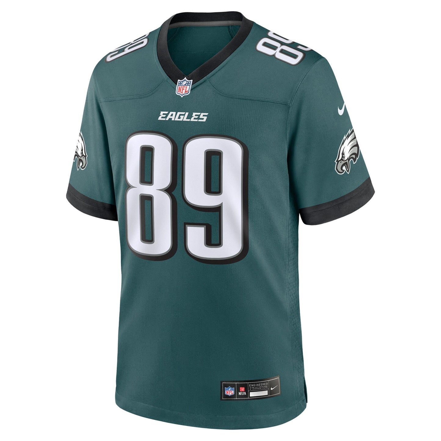 Johnny Wilson Philadelphia Eagles Nike Team Game Jersey - Midnight Green football jersey product view 2