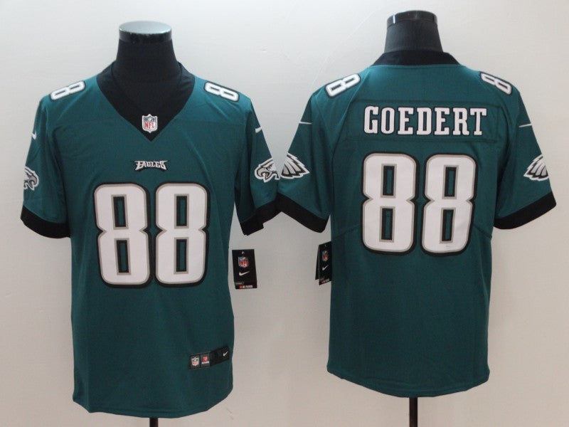 Men's Philadelphia Eagles Dallas Goedert #88 Midnight Green Game Jersey1 football jersey product view 1