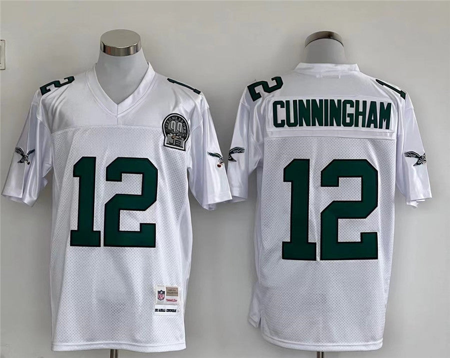 Men's Philadelphia Eagles Randall Cunningham White Legacy Replica Jersey1 football jersey product view 1